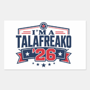 I Am a ’26 Talafreako James Talarico 2026 Texas St Rectangular Sticker