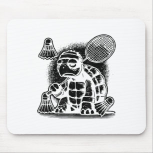 I Am A Badminton Player Racket Shuttle Mouse Mat