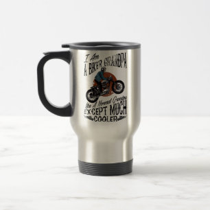 I Am A Biker Grandpa - Gift for Grandpas Motorbike Travel Mug