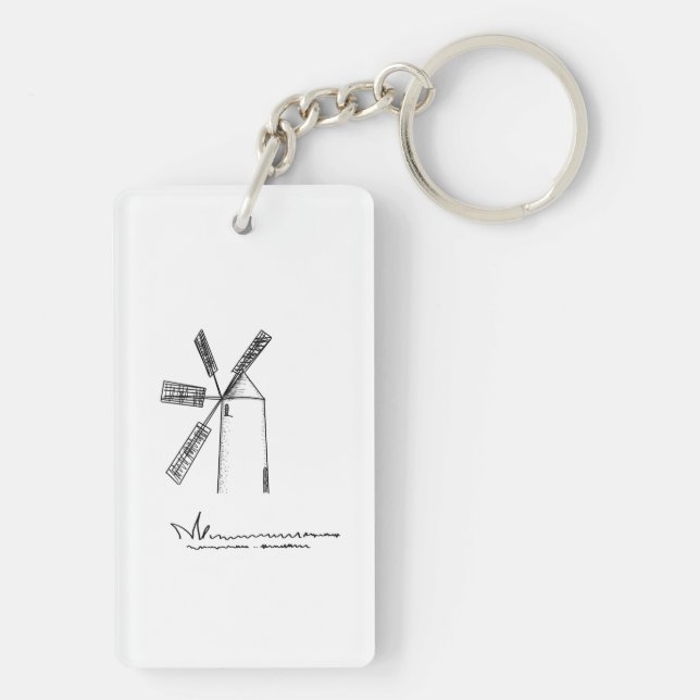 i am a bit busy to smile key ring (Back)