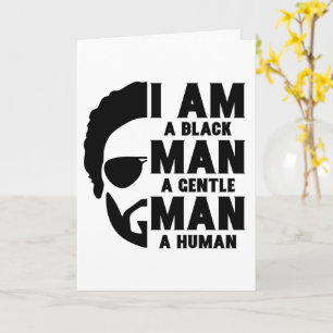 I Am A Black Man Afro Beard Father's Day Card