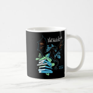 I Am A Book Dragon Not A Worm Funny Reading Lover Coffee Mug