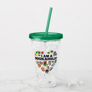 I Am A Bookaholic Acrylic Tumbler