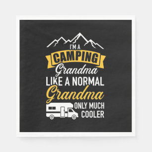 I Am A Camping Grandma Napkin