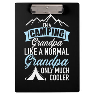 I Am A Camping Grandpa Clipboard