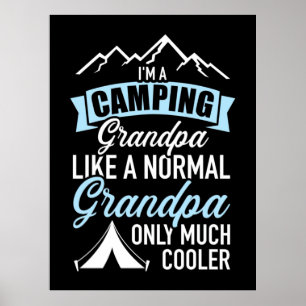 I Am A Camping Grandpa Poster