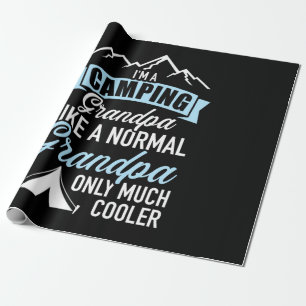 I Am A Camping Grandpa Wrapping Paper