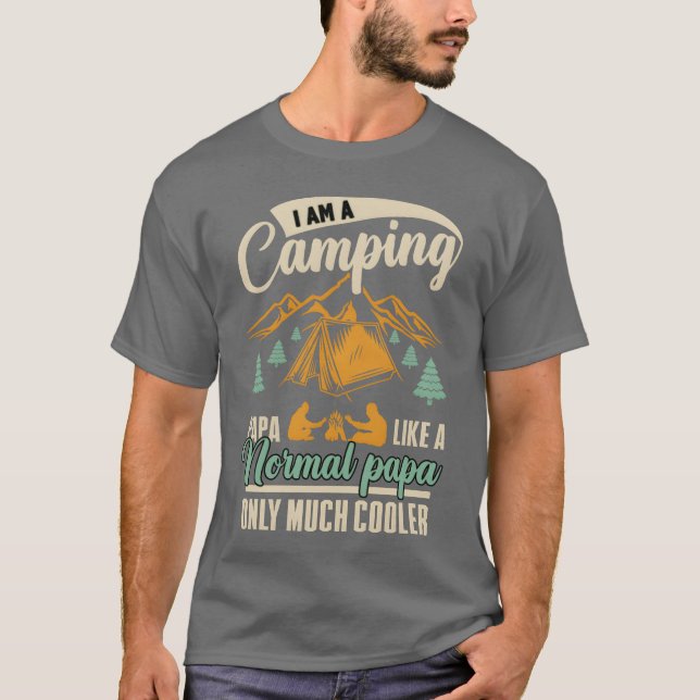 i am a camping papa gift T-Shirt (Front)
