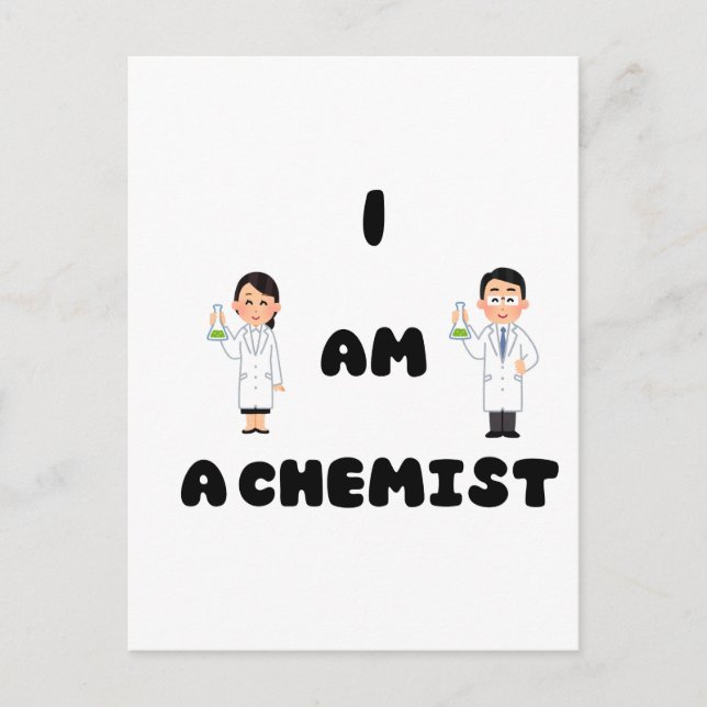 I am a chemist  postcard (Front)