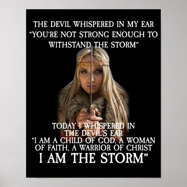 I Am A Child Of God A Woman Of Faith Poster (Front)