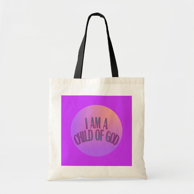 I Am a Child of God Budget Tote (Front)