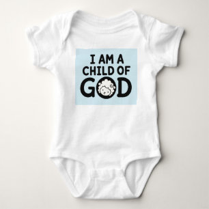 I AM A CHILD OF GOD Christian Baby Shower Gift Bodysuit
