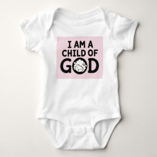 I AM A CHILD OF GOD Christian Baby Shower Gift Bodysuit