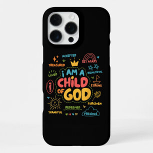 I am a Child of God Christian Retro Jesus Faith De iPhone 16 Pro Max Case