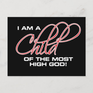 I Am A Child of the Most High God - Osteen Postcard