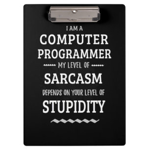 I Am A Computer Programmer Clipboard