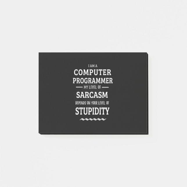I Am A Computer Programmer Post-it Notes (Front)