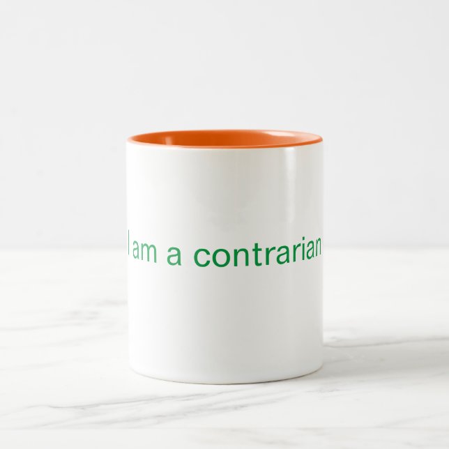 I am a contrarian coffee mug (Center)