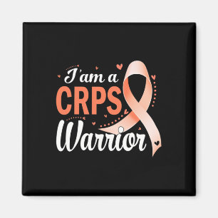 I Am A Crps Warrior Rsd Awareness Orange Ribbon Magnet