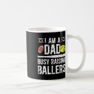 I Am A Dad Busy Raising Llers Softll Footll Dad Coffee Mug