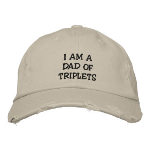 "I AM A DAD OF TRIPLETS" MAN'S HAT