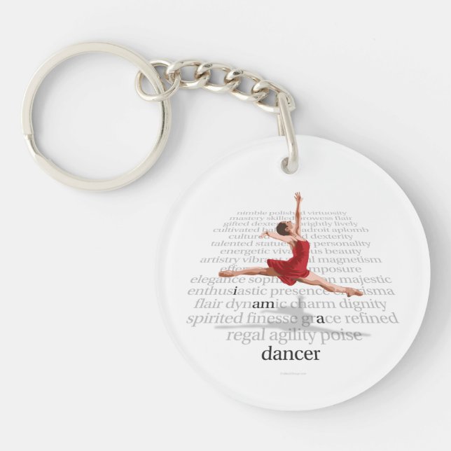 I Am A Dancer Key Ring (Front)