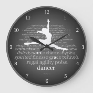 I Am A Dancer Large Clock
