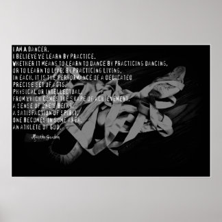 I am a dancer poster