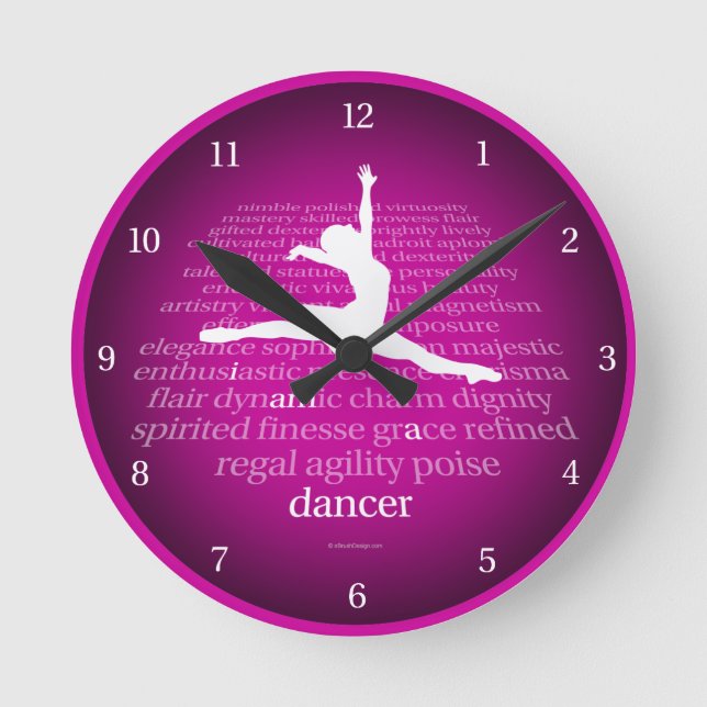 I Am A Dancer Round Clock (Front)