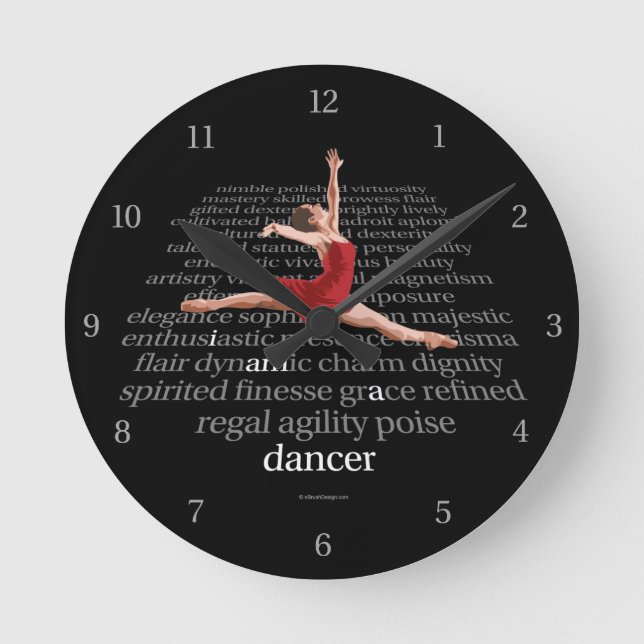 I Am A Dancer Round Clock (Front)
