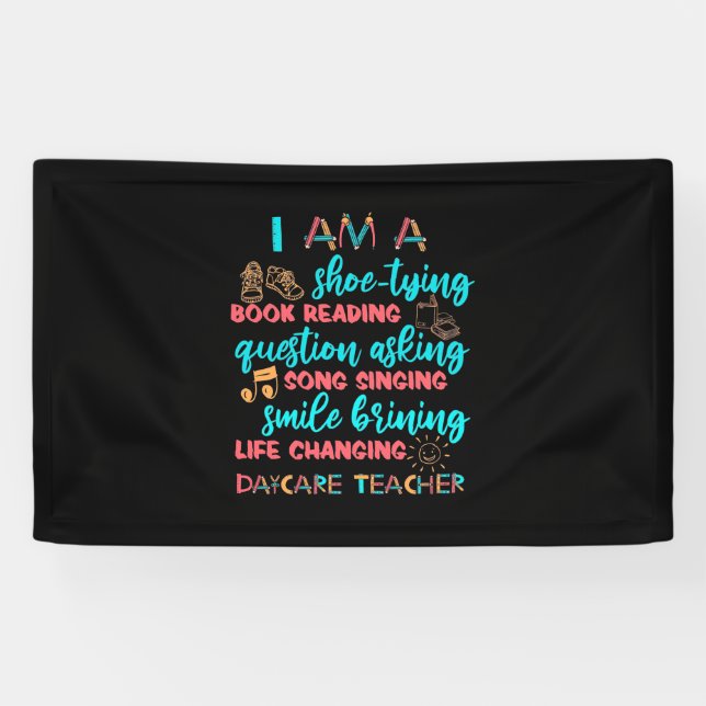 I Am A Daycare Teacher Banner (Horizontal)