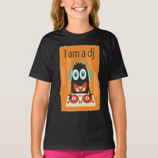 "I am a DJ" Funny Cute Kid's Men's Clothing T-Shirt