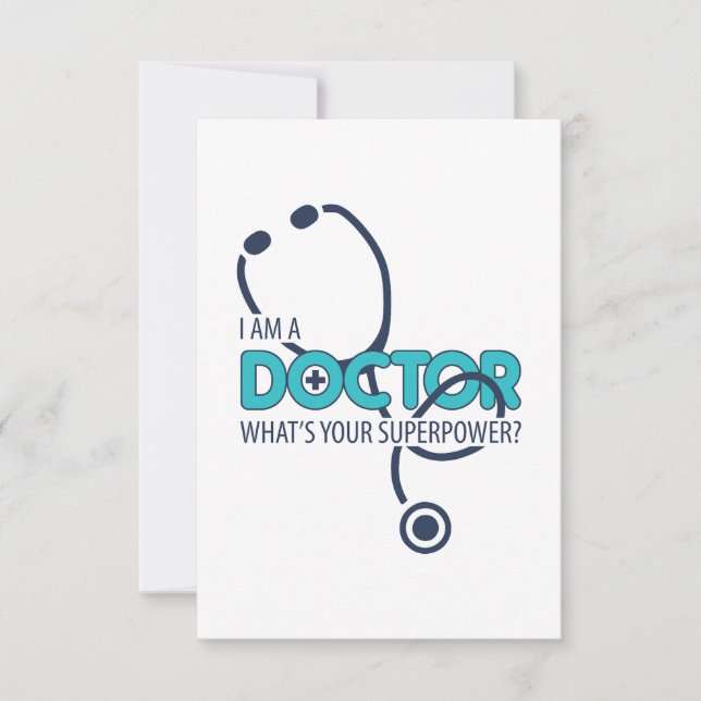I am a Doctor Thank You Card (Front)