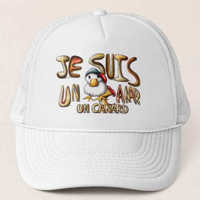 I am a duck trucker hat (Front)
