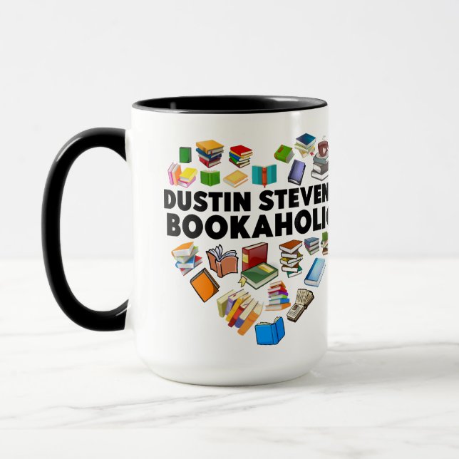 I Am A Dustin Stevens Bookaholic Mug (Left)