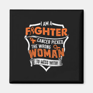 I Am A Fighter- Leukaemia Cancer Awareness Support Magnet