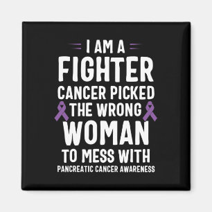 I Am A Fighter Pancreatic Cancer Awareness Magnet