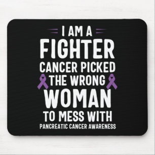 I Am A Fighter Pancreatic Cancer Awareness Mouse Mat