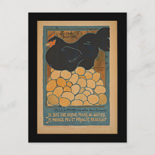 I am a fine war hen postcard