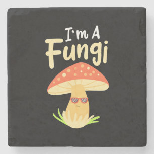 I Am A Fungi Mushrooms Stone Coaster