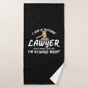 I Am A Future Lawyer Bath Towel
