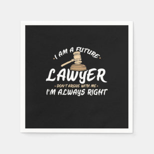 I Am A Future Lawyer Napkin