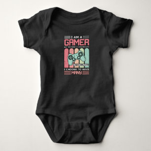 I Am A Gamer Video game Baby Bodysuit