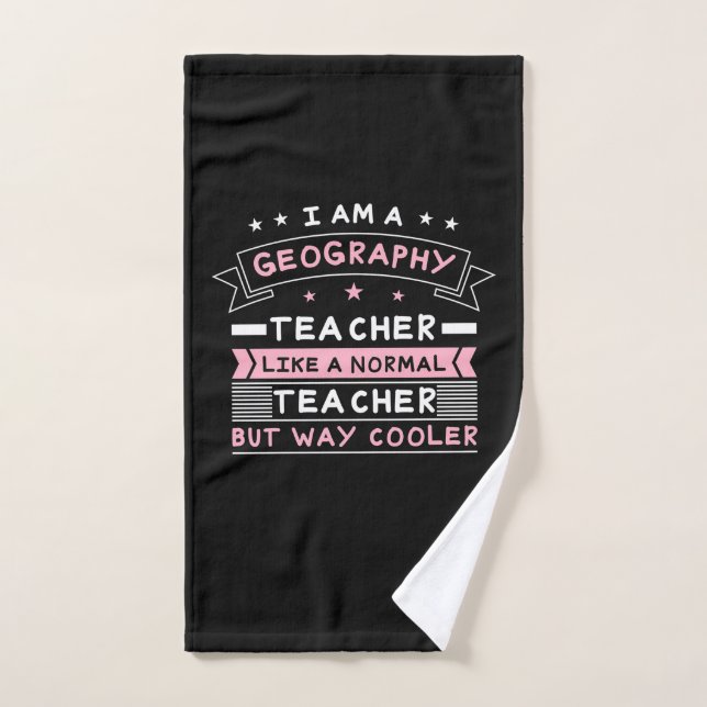 I Am A Geography Teacher Hand Towel (Hand Towel)