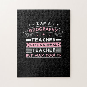 I Am A Geography Teacher Jigsaw Puzzle