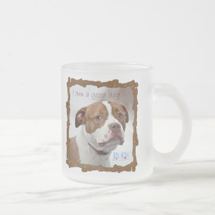 I am a Good Dog Frosted Glass Coffee Mug