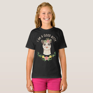 I Am a Good Kitty Funny Cute Possum Lover Gift T-Shirt