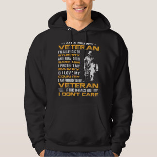 I Am A Grumpy Veteran Proud To Be Veteran, Fathers Hoodie