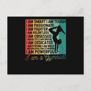 I am a gymnast Funny gymnastics coach Postcard