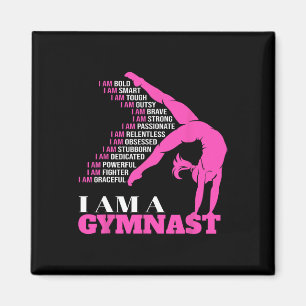 I Am A Gymnast Funny Handstand Gymnastics Gift Wom Magnet